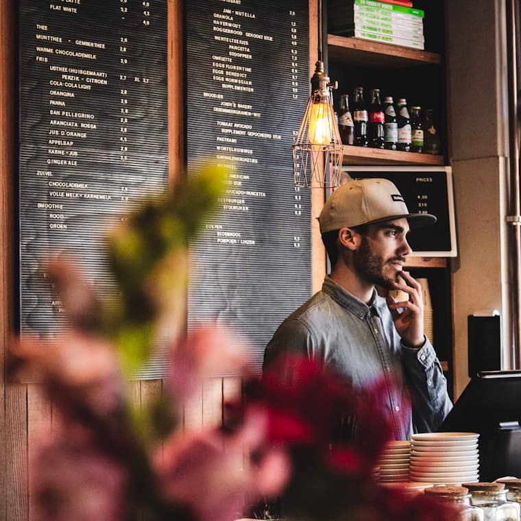 Mostrador de una cafetería
